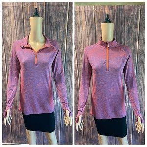 Stella Elyse size medium large pink blue & orange athletic athleisure jacket